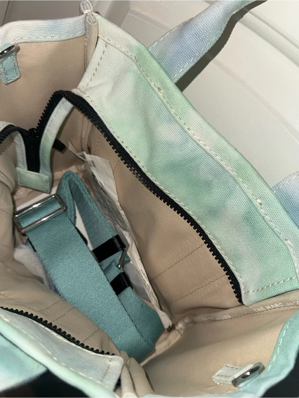 Marc Jacobs The Tote Bag - Mint Tie-Dye Canvas NWT